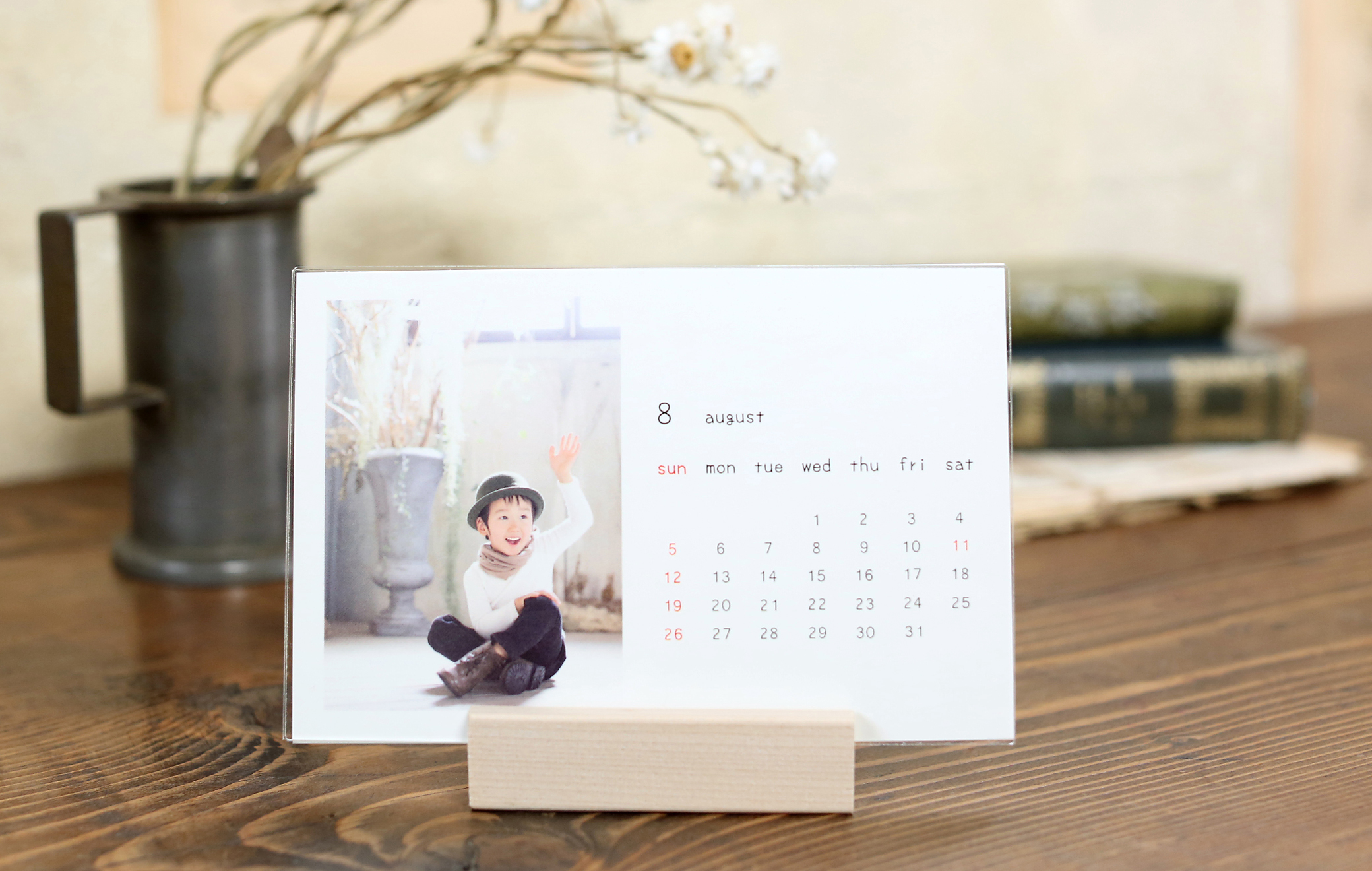 Vanilla stand calendar 4x6inch 2026年カレンダー作れます! (ご注文画面にテンプレートをご用意しています)