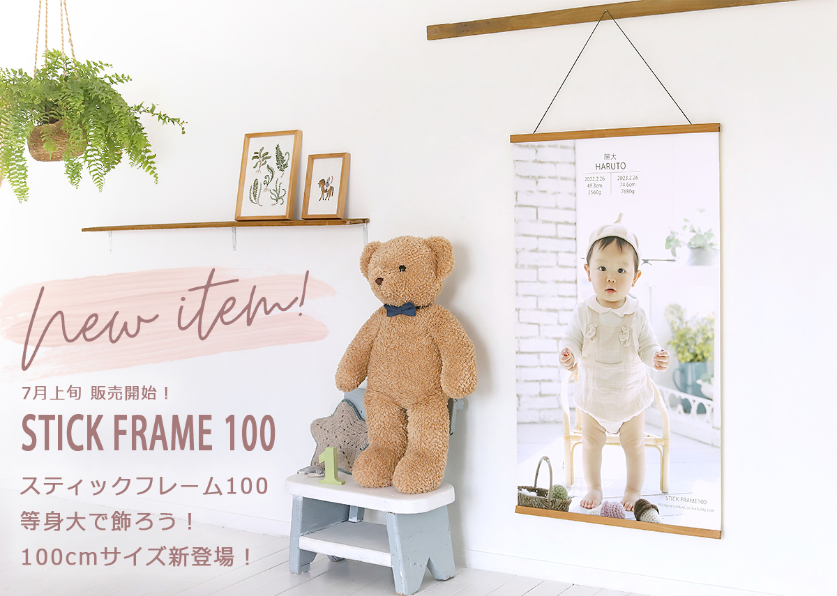 New! 7月上旬発売♪ スティックフレームに大きなサイズ新登場!